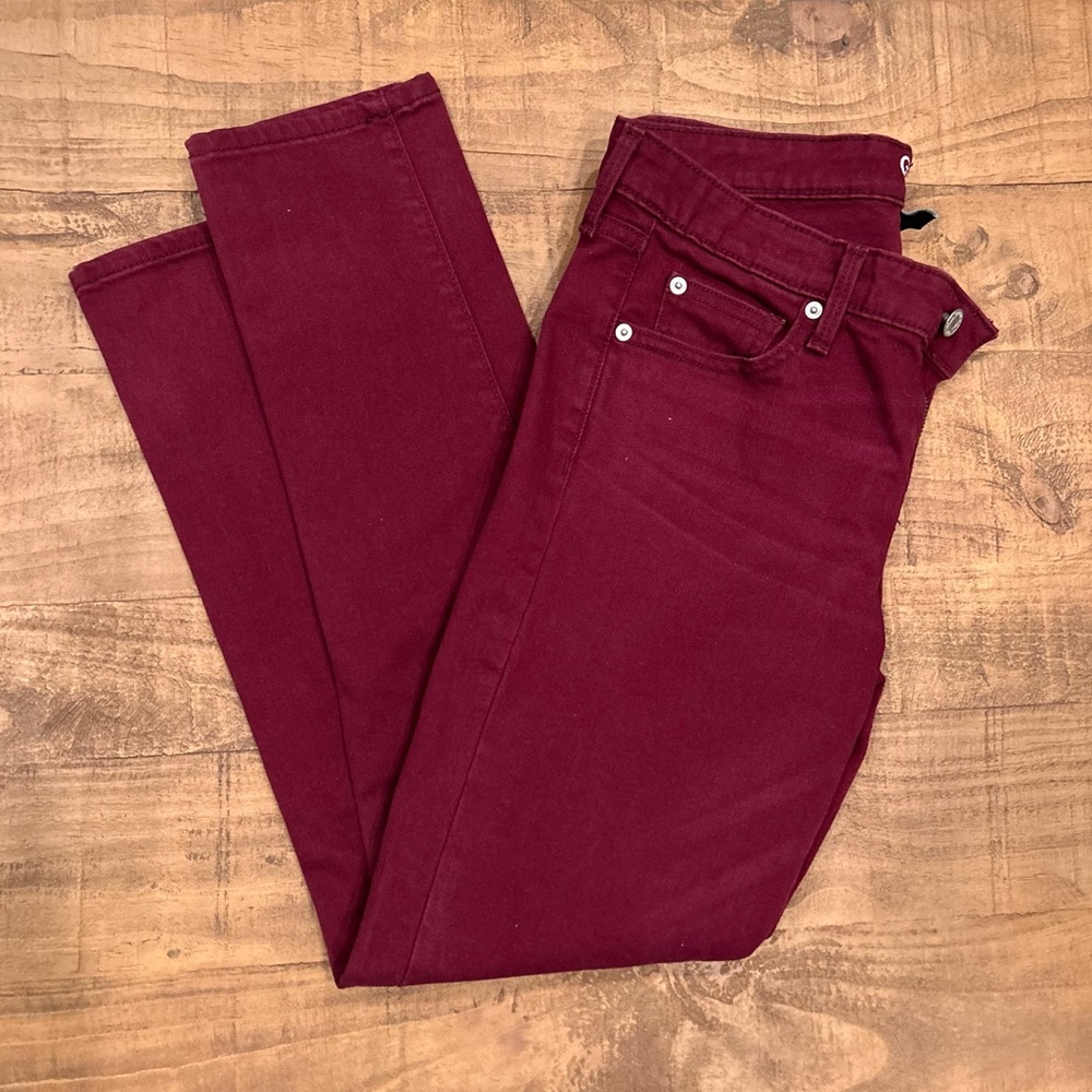 Gap Girlfriend Burgundy/Maroon Pants